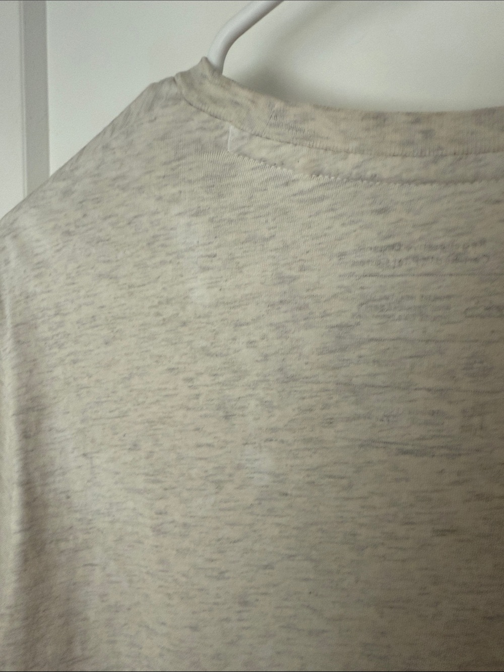 Women's XS Beige Regenerative Organic Certified® Cotton Tee Shirt - Picture 12 of 14
